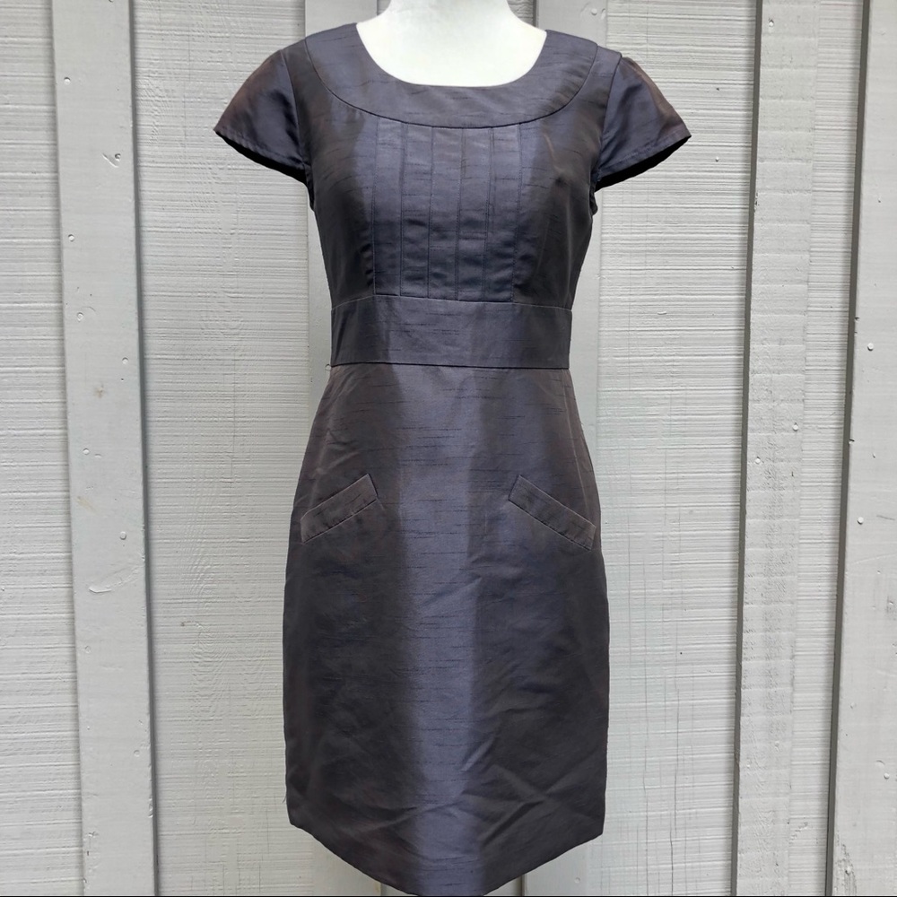 BANANA REPUBLIC Cap Sleeve Sheath Dress W/Pockets